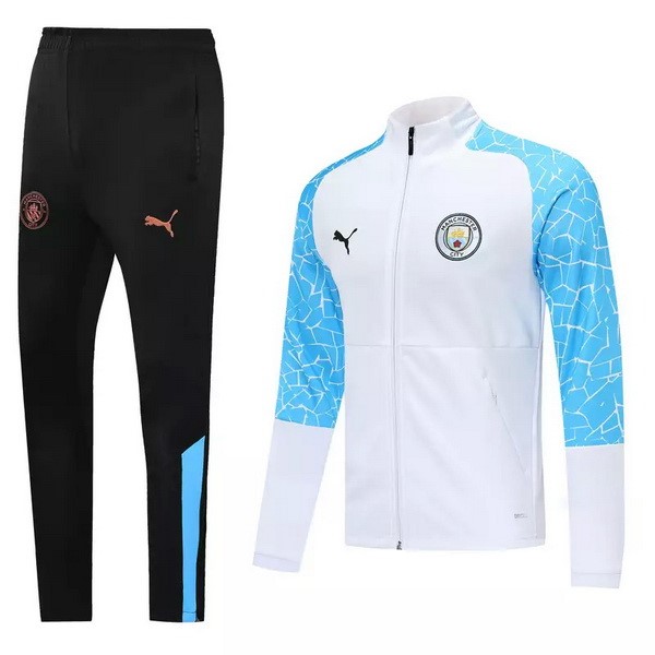 Tuta Calcio Manchester City 20/21 Blu Bianco